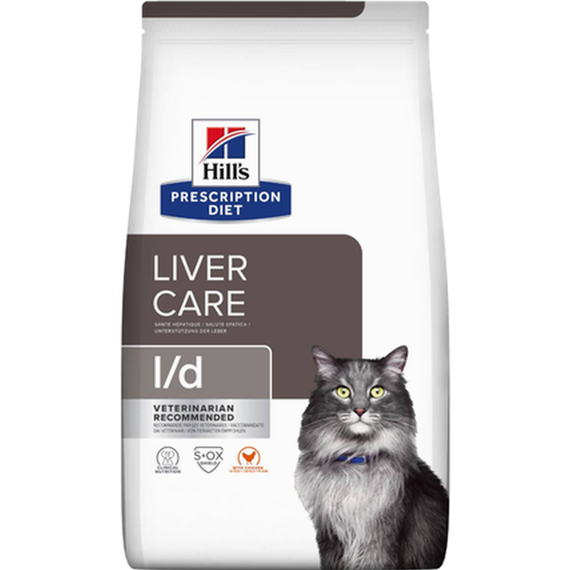 Hill's Prescription Diet Feline - l/d Liver Care Chicken - Dry Cat Food 1,5 kg - Katt - Kattfoder & kattmat - ZOO.se