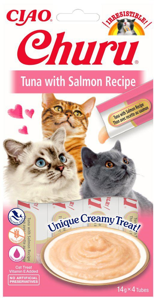 Churu Cat Creamy Treat Tuna with Salmon 4-pk.