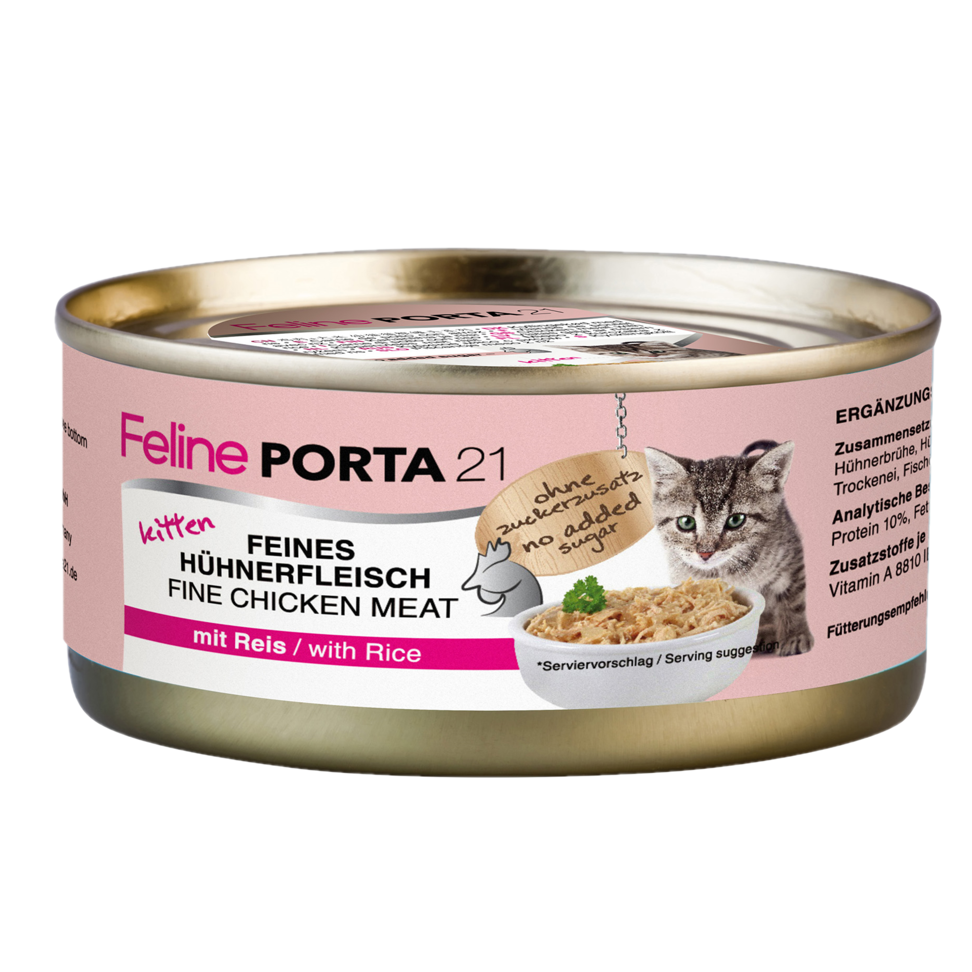 Porta21 - Kitten Sensitive Chicken & Rice 156g - Katt - Kattfoder & kattmat - ZOO.se