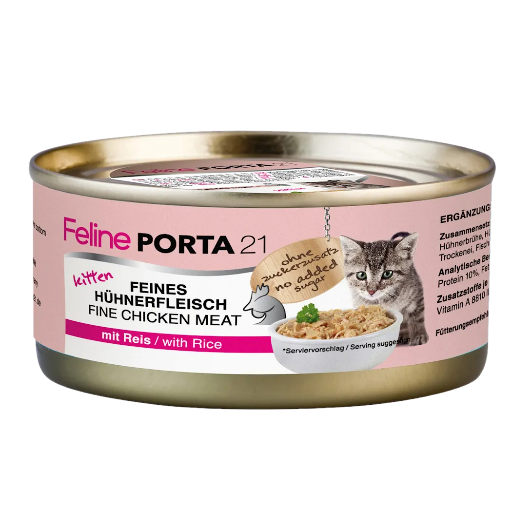 Porta21 Kitten Sensitive kylling og ris 156 g