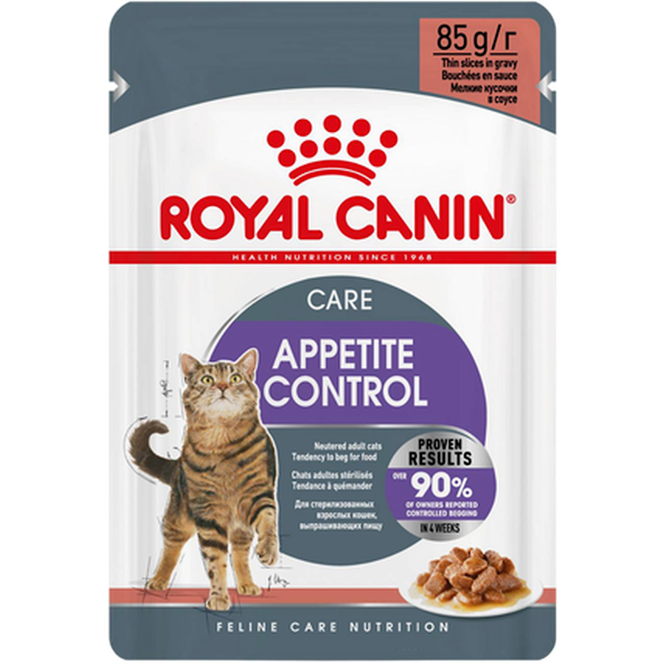 Feline Wet Appetite-Control Care Gravy 85 g x 12 st - Portionspåsar