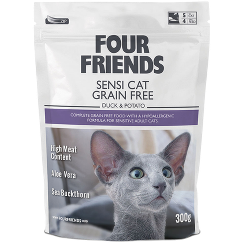 FourFriends - Grain Free Sensi Cat Duck & Potato 2 kg - Katt - Kattfoder & kattmat - ZOO.se