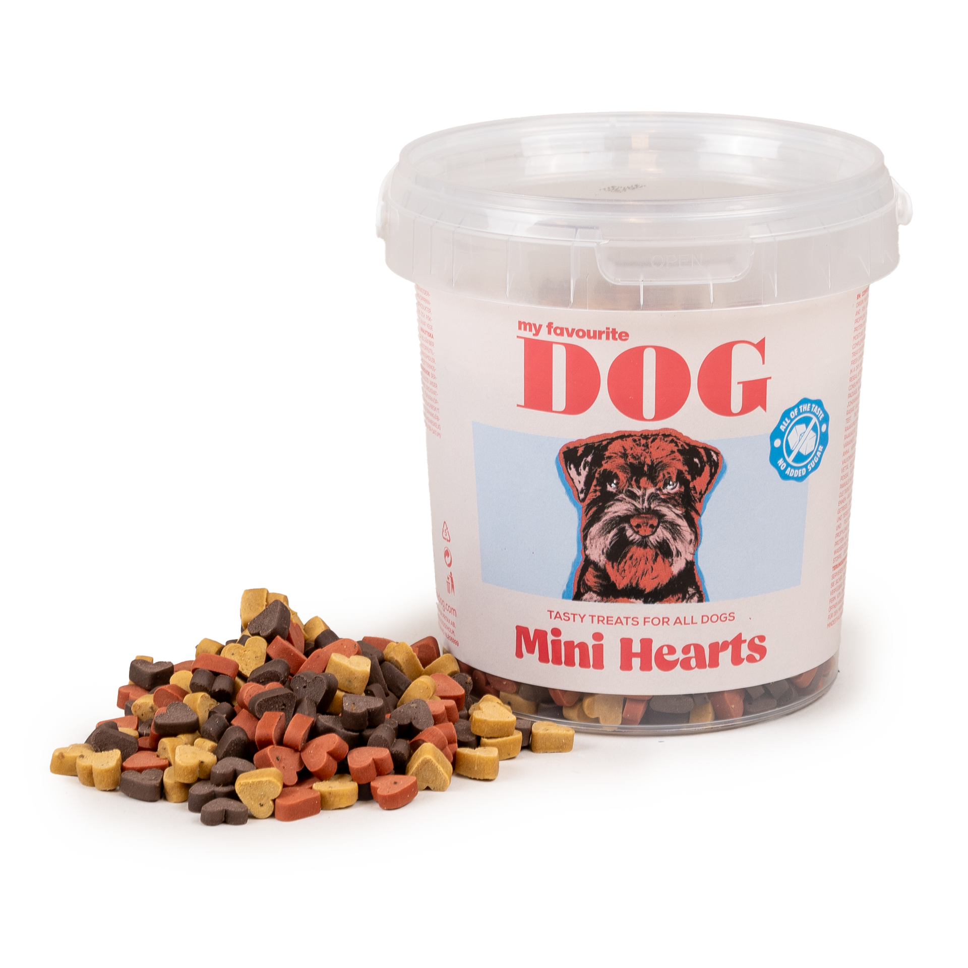 Mini Hearts 500g - Hund - Hundgodis - Träningsgodis & belöningsgodis - My favourite DOG - ZOO.se