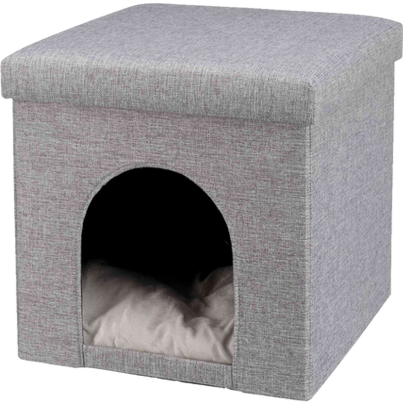 Trixie - Alois Igloo Cuddly Cave Gray 38 x 40 x 38 cm - Katt - Sovplatser till katt - ZOO.se