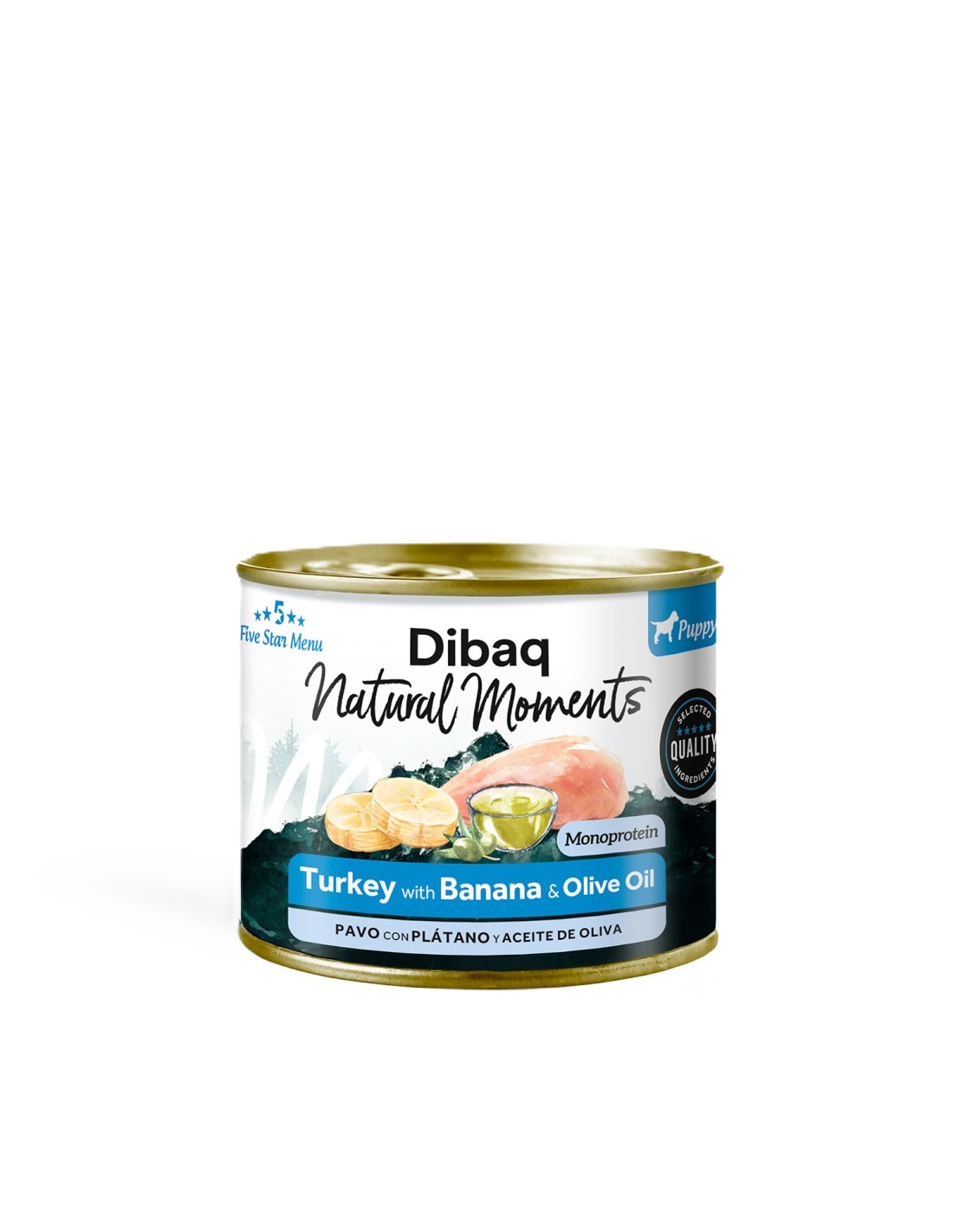 Natural Moments Dog Puppy Turkey With Banana 190gr