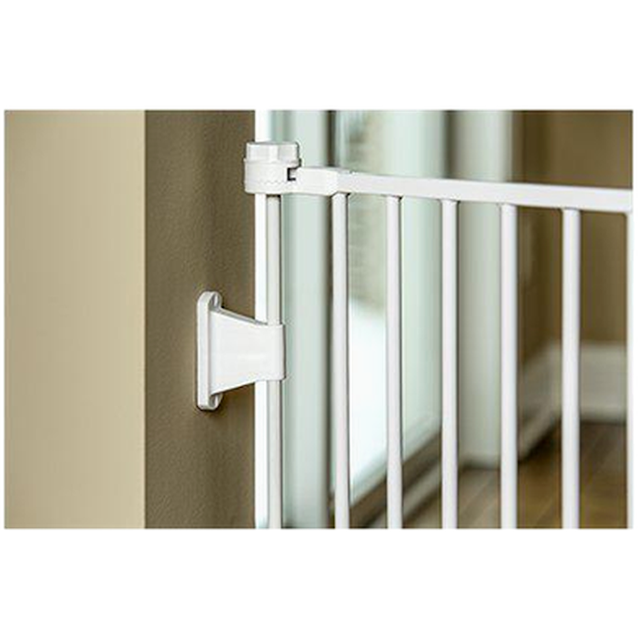 Wall Mounting Hardware Kit for Convertible Pet Yard and Gate White 4-pack