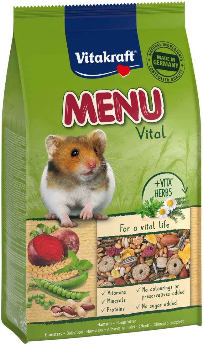 Vitakraft - Menu Hamster 1 kg - Smådjur - Smådjur - Smådjursfoder & Hö - ZOO.se