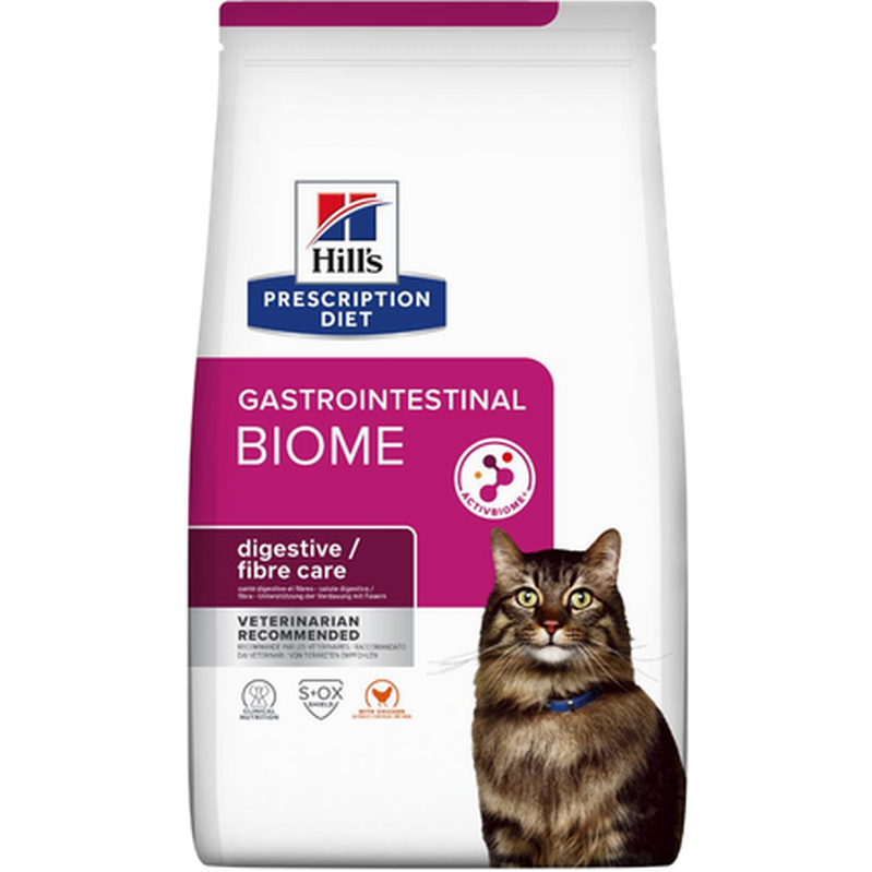 Gastrointestinal Biome Digestive/Fibre Care Chicken - Dry Cat Food 3 kg - Katt - Kattefôr & kattemat - Veterinærfôr for katt, Veterinær - Veterinærfôr til katter - Hill's Prescription Diet Feline