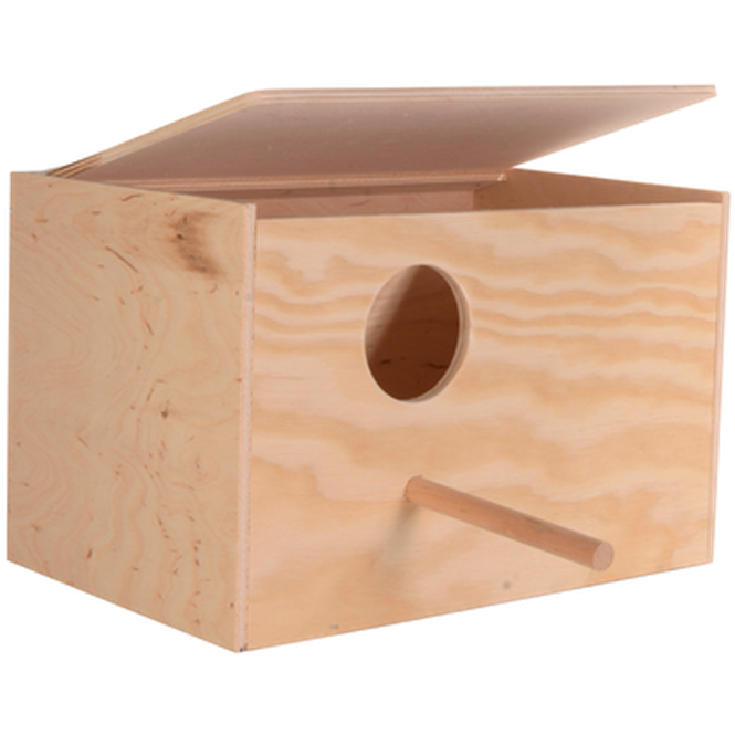 Trixie - Wood Nesting Box Cockatiels Brown 30 x 20 x 20 cm - Fågel - Fågel - ZOO.se