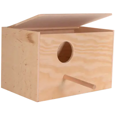 Wood Nesting Box Cockatiels