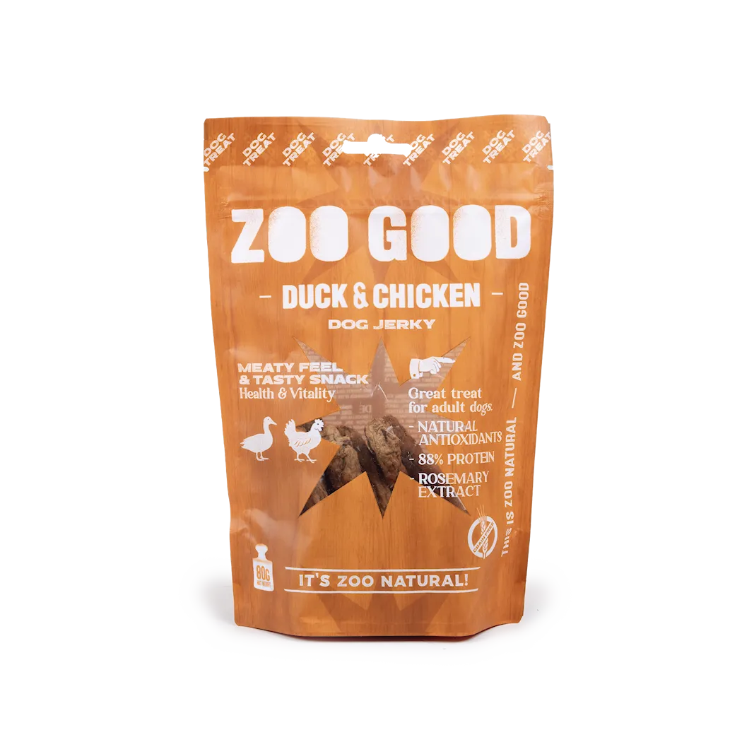 ZOO GOOD Tørket kjøtt - kylling og and 80 g