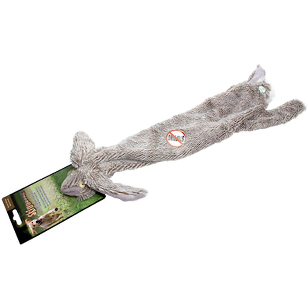 Spot Skinneeez Rabbit - Stuffing Free Dog Toy Gray 63 cm