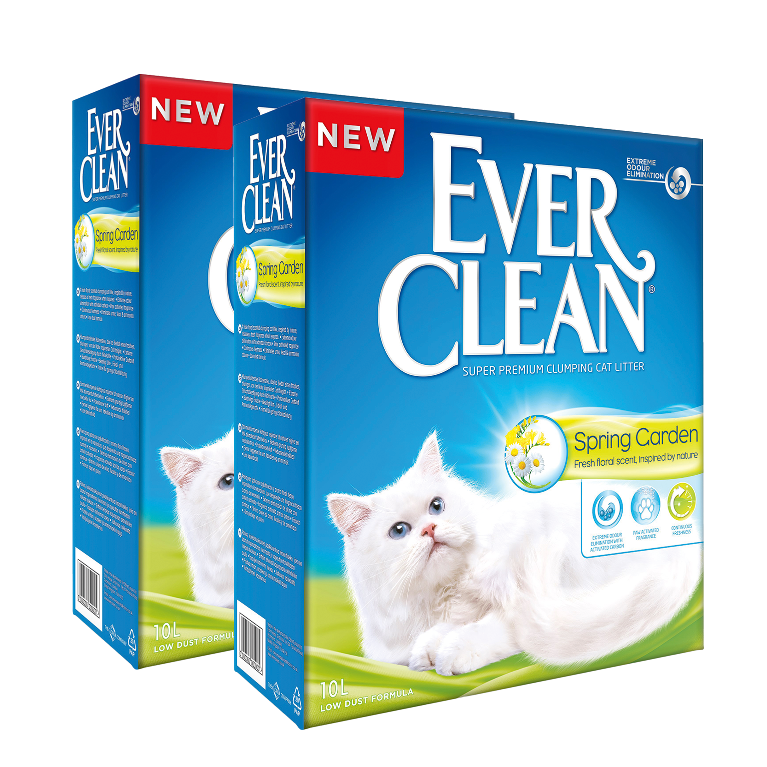 Ever Clean - Spring Garden - Cat Litter 10 L x 2 - Katt - Kattesand & kattestrø - Klumpdannende kattesand - ZOO.no