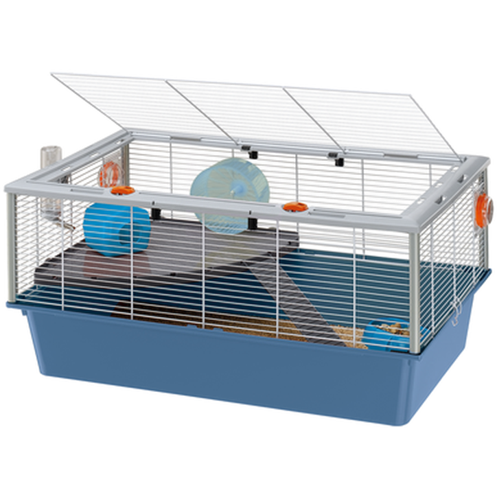 Ferplast - Criceti - Hamster cage with opening roof Blue 78 x 48 x 39 cm - Smådjur - ZOO.se