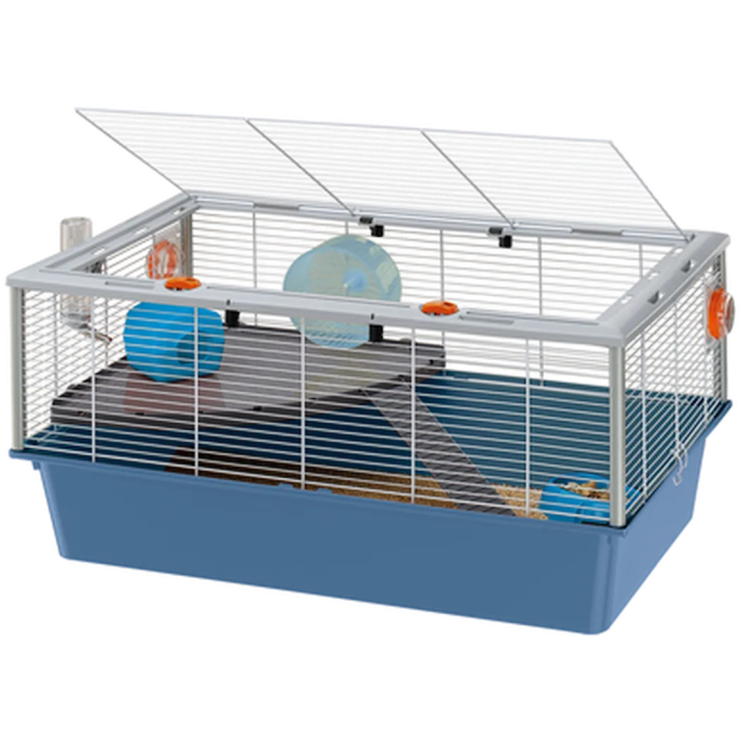 Ferplast Criceti - Hamster cage with opening roof Blue 78 x 48 x 39 cm