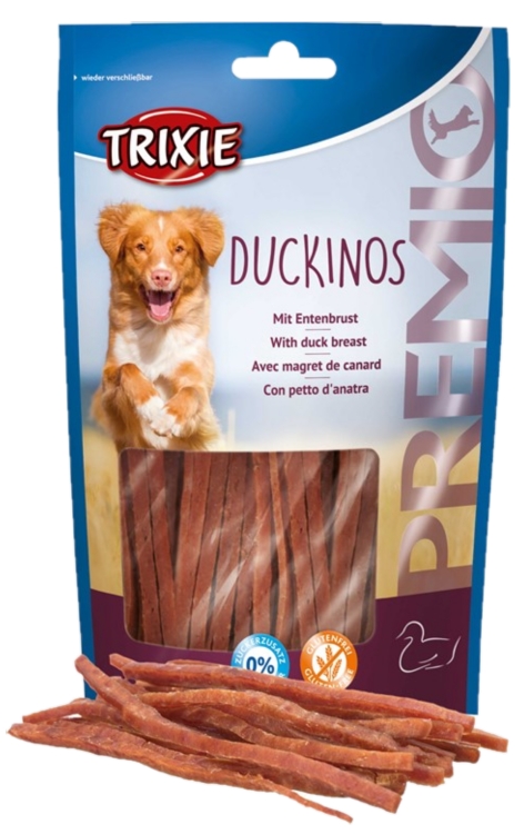 Trixie - PREMIO Duckinos, 80 g - Hund - Hundgodis - Mjuka Tuggstrips - ZOO.se