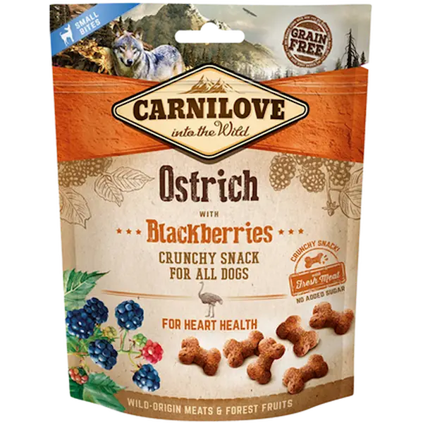 Dog Crunchy Snack Ostrich & berries