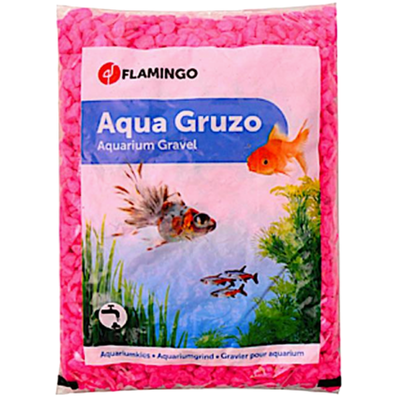 Flamingo - Aquarium Gravel Neon Pink 1 kg - Akvaristik - Akvarieinredning - ZOO.se