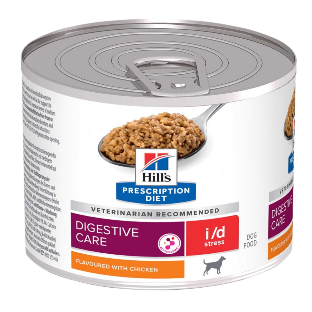 Hill's Prescription Diet Dog - i/d Digestive Care Stress Mini Chicken - Wet Dog Food 200 g x 12 st - Hund - ZOO.se