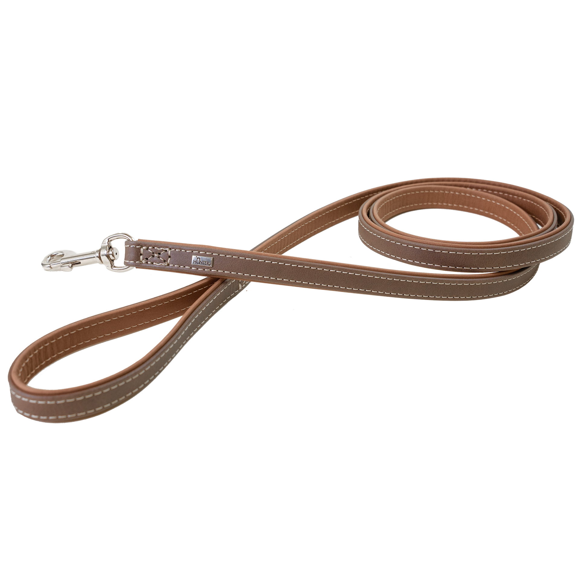 Hunter - Leash Porto 15/180 Tobacco/Cognac - Hund - Halsbånd - ZOO.no