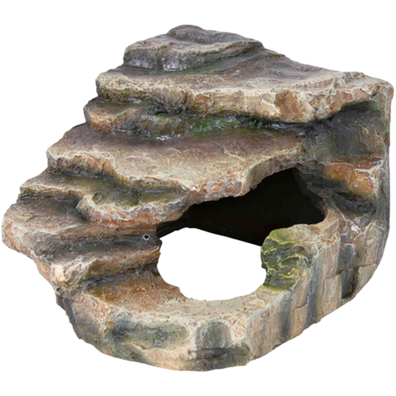 Trixie - Reptiland Corner Rock Cave & Platform Brown 16 x 12 x 15 cm - Reptil - ZOO.se