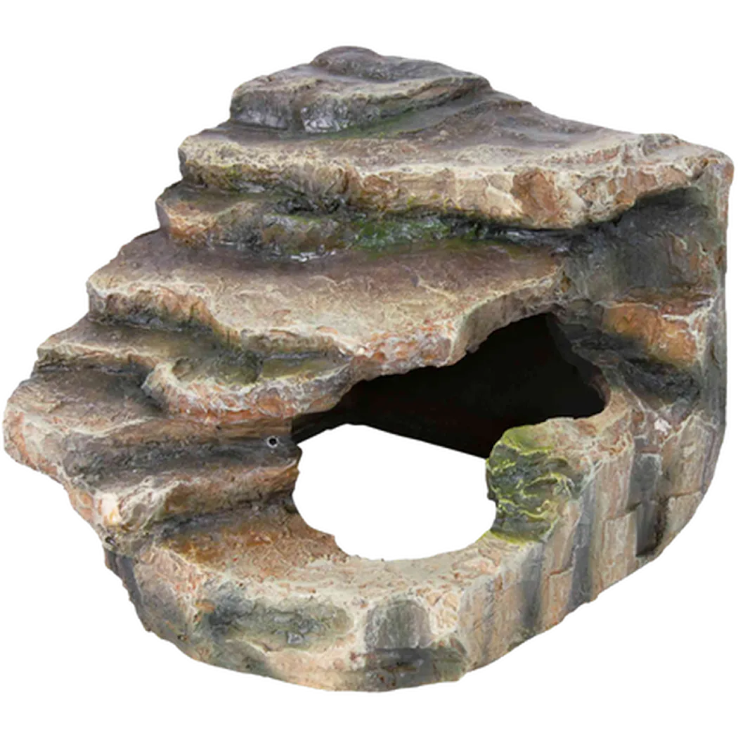 Trixie Reptiland Corner Rock Cave & Platform Brown 16 x 12 x 15 cm.