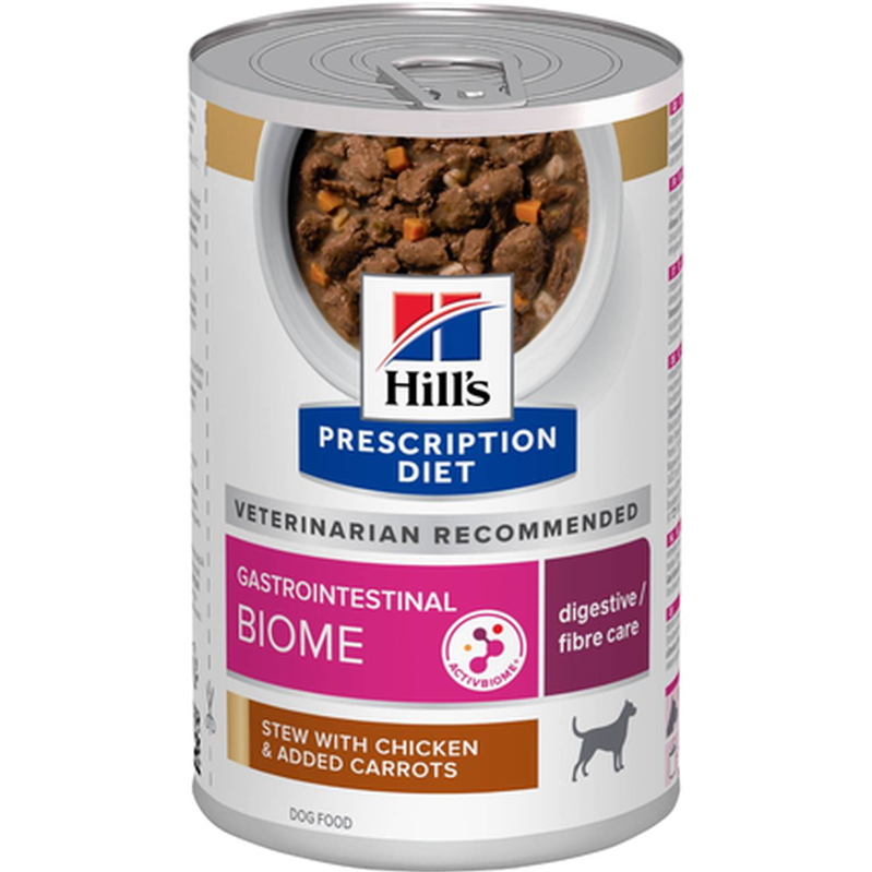 Hill's Prescription Diet Dog - Adult Gastrointestinal Biome Chicken & Vegetables Stew 354 g - Hund - Hundefôr & hundemat - Veterinærfôr for hund - ZOO.no