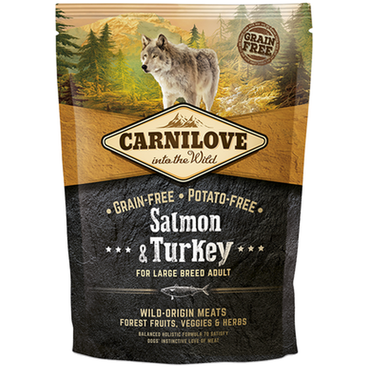 Carnilove - Large Breed Adult Salmon & Turkey 4 kg - Hund - Hundmat & hundfoder - ZOO.se