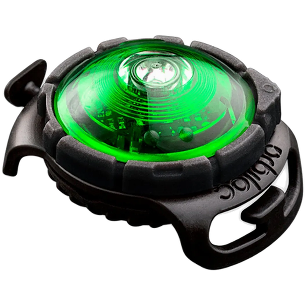 Orbiloc Safety Light Dog Dual LED - With Quick Mount & Adjustable Strap Green 5 km