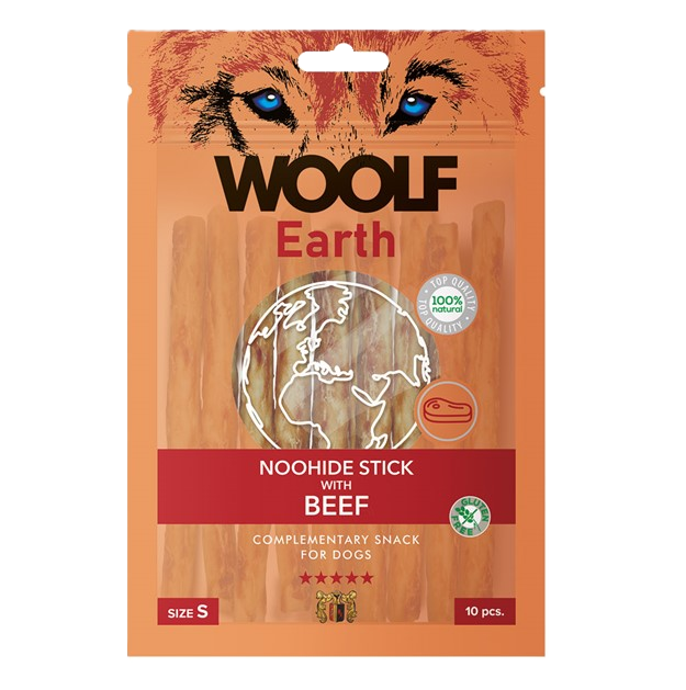 WOOLF Earth Noohide Stick with Beef S 90g