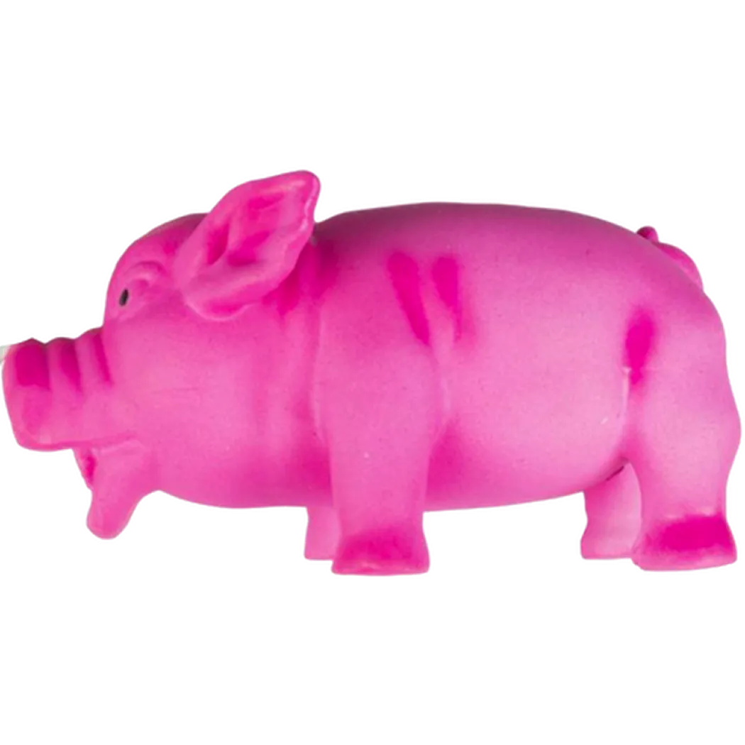 Latex Oinking Pig - Dog Toy Pink 10 cm