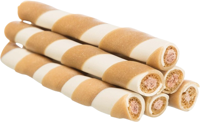 Trixie - Chewing roll with chicken filling, bulk, 10 cm, 17 g - Hund - ZOO.se