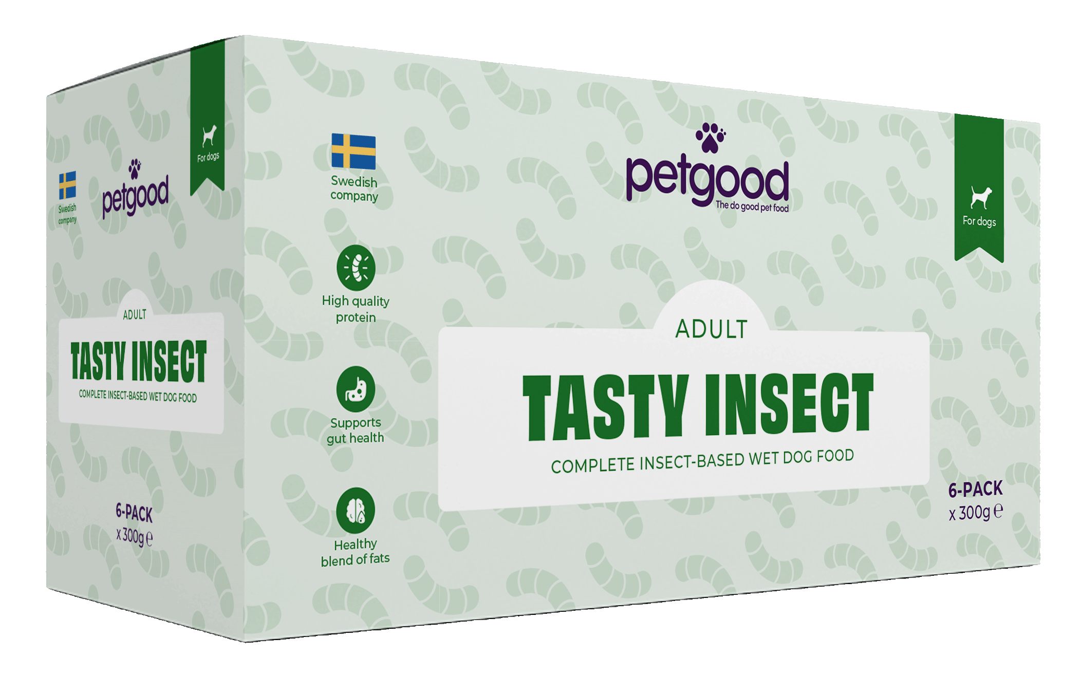 Petgood - Insektsbaserat våtfoder för vuxna hundar multipack - 6 x 300g - Hund - ZOO.se