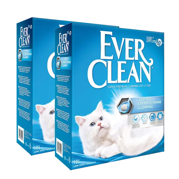 Extra Strong Unscented - Cat Litter 10 L x 2