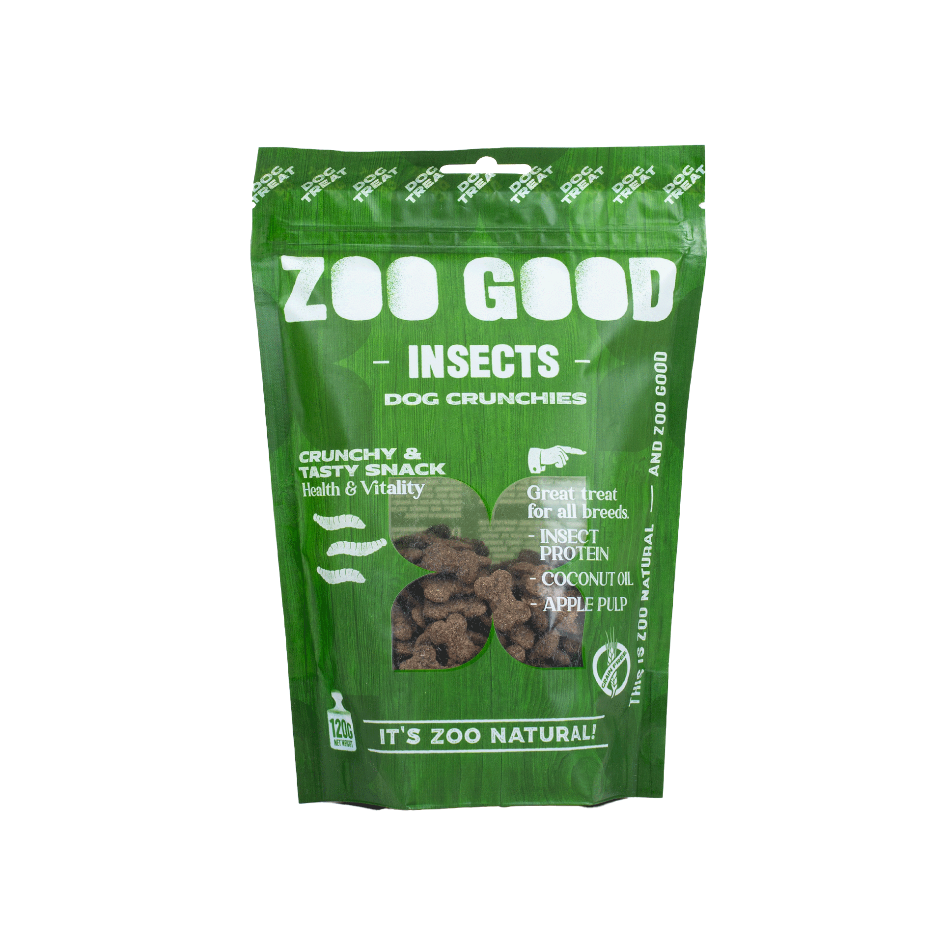ZOO GOOD - Dog Crunchie treat - Insect 120g - Hund - Hundgodis - ZOO.se