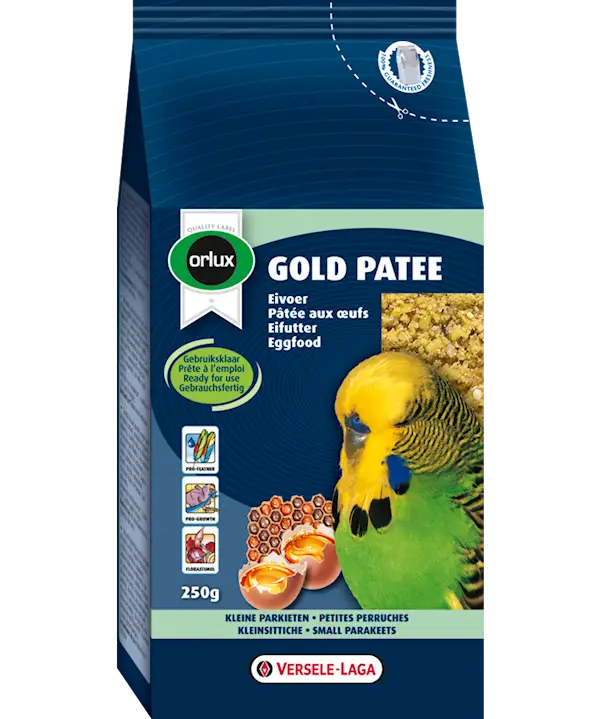 Orlux Gold Patee liten undulat 250 g