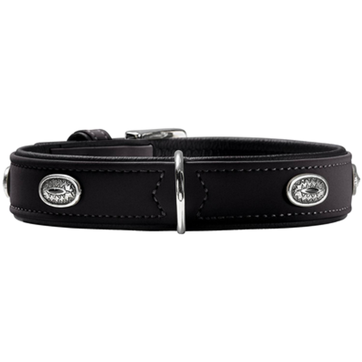 Hunter - Dog Collar Softie Stone Black M-L 60 - Neck 46-53cm - Hund - ZOO.se