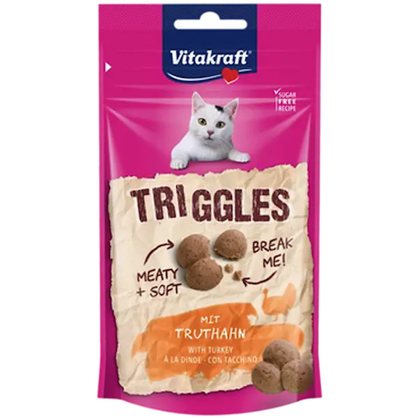 Triggles Turkey Cat Treats - Kattgodis Kalkon 40 g