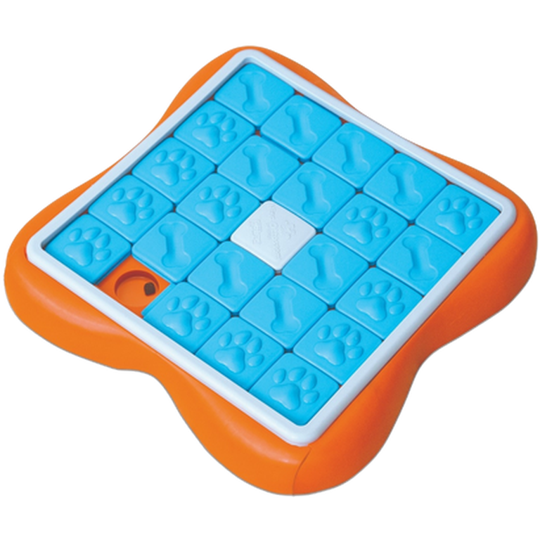 Nina Ottosson - Dog Challenge Slider, Level 3 (Advanced) Blue 37 x 37 x 5 cm - Koirat - Koiran lelut ja pelit - Aktivointilelut