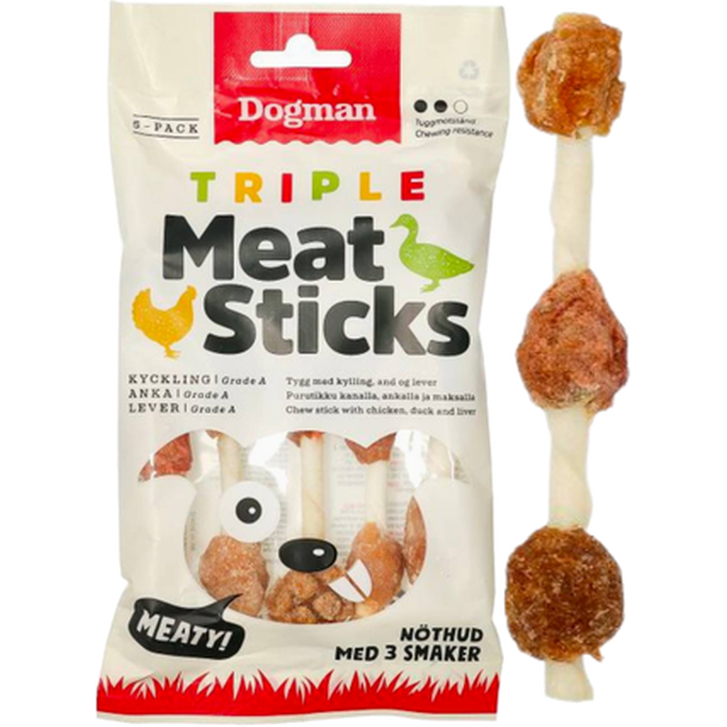 Triple Meat Sticks Small 100 g ZOO.se