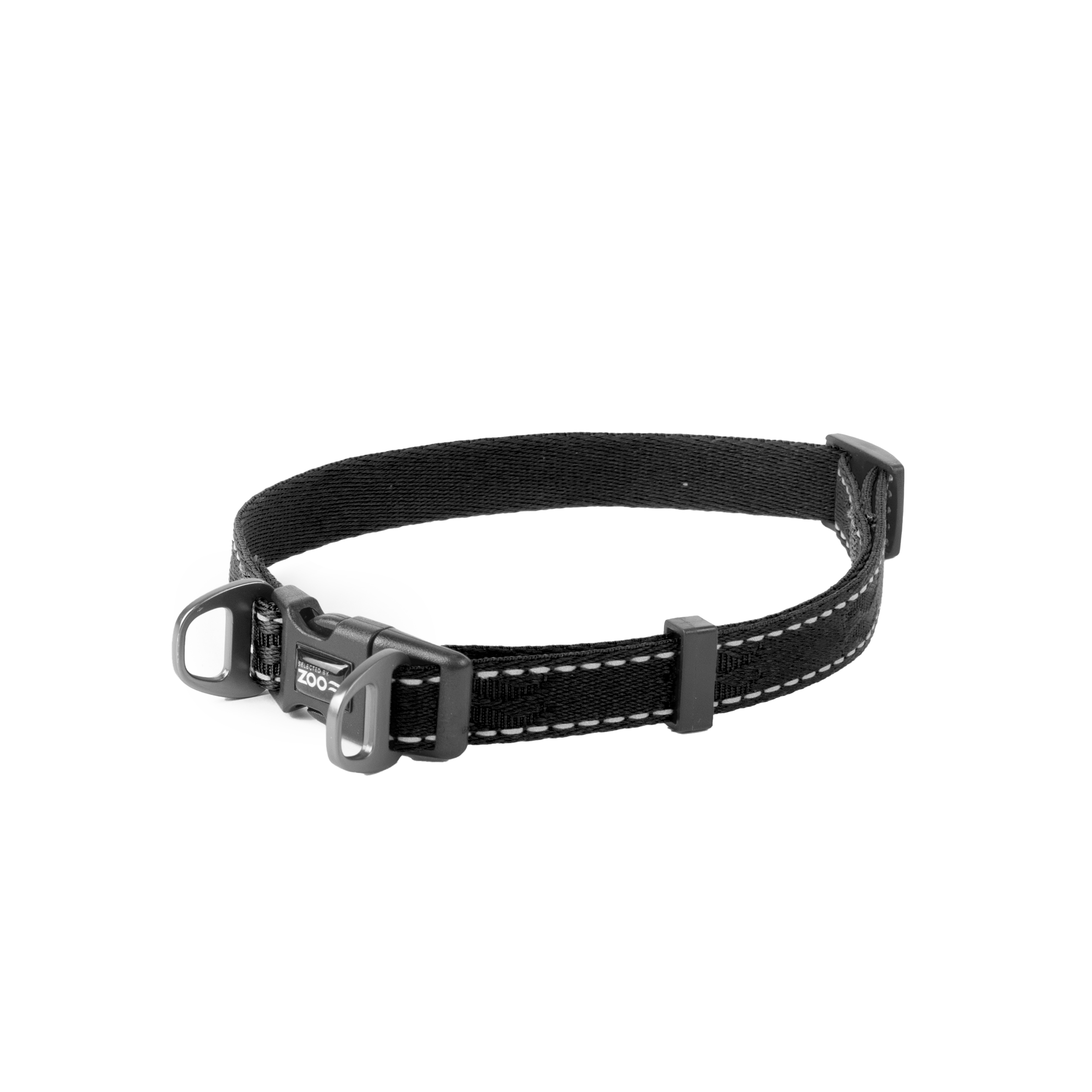 Selected by ZOO - Hundhalsband Rufus ställbart, 15mmx35-50cm, Svart - Hund - Hund - ZOO.se