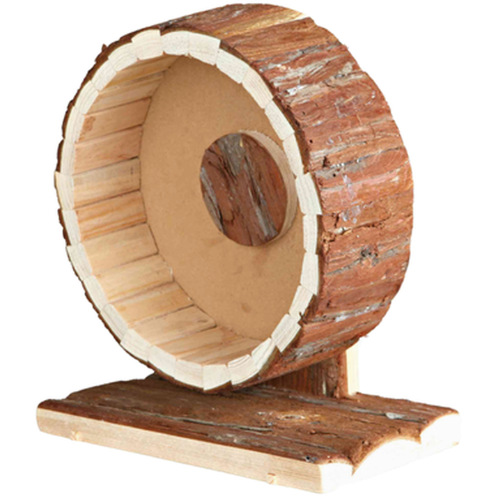 Natural Wooden Living Exercise Wheel Brown 20 cm
