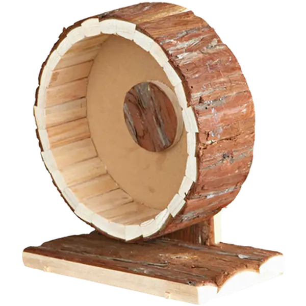 Natural Wooden Living Exercise Wheel Brown 20 cm