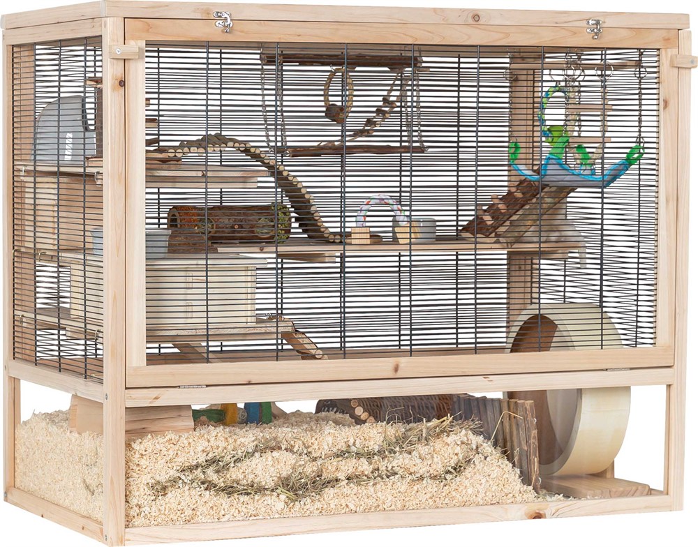 Trixie - Gnagarbur möss trä 100 × 80 × 50 cm - Smådjur - Smådjur - ZOO.se