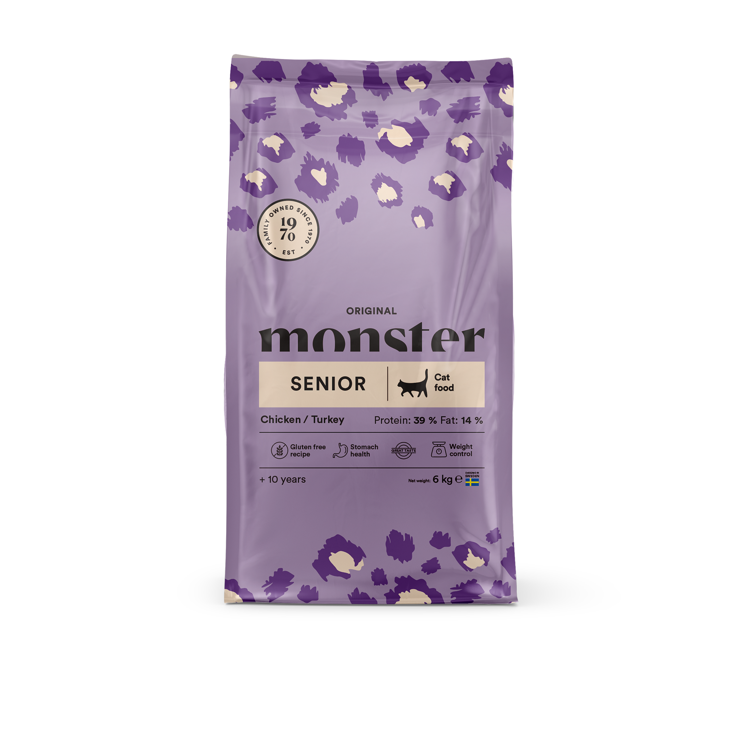 Monster Pet Food - Cat Original Senior kylling/kalkun 6 kg - Katt - Kattefôr & kattemat - Tørrfôr for katt - ZOO.no
