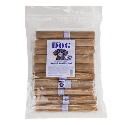 Pressed Rawhide chew Roll - Natural
