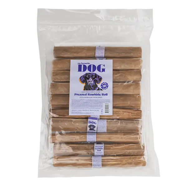 Pressed Rawhide chew Roll - Natural