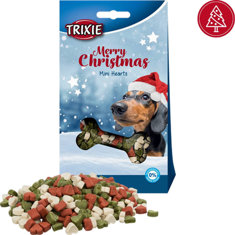 Christmas Mini Hearts Chicken Mix 140 g - Hund - Hundgodis - Träningsgodis & belöningsgodis - Trixie - ZOO.se