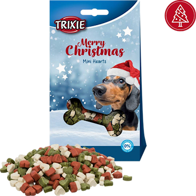 Preview of Trixie Christmas Mini Hearts Chicken Mix 140 g