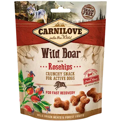 Dog Crunchy Snack Wild Boar & Rosehips